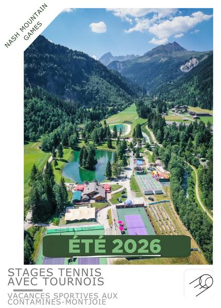 Affiche stage tennis été 2026