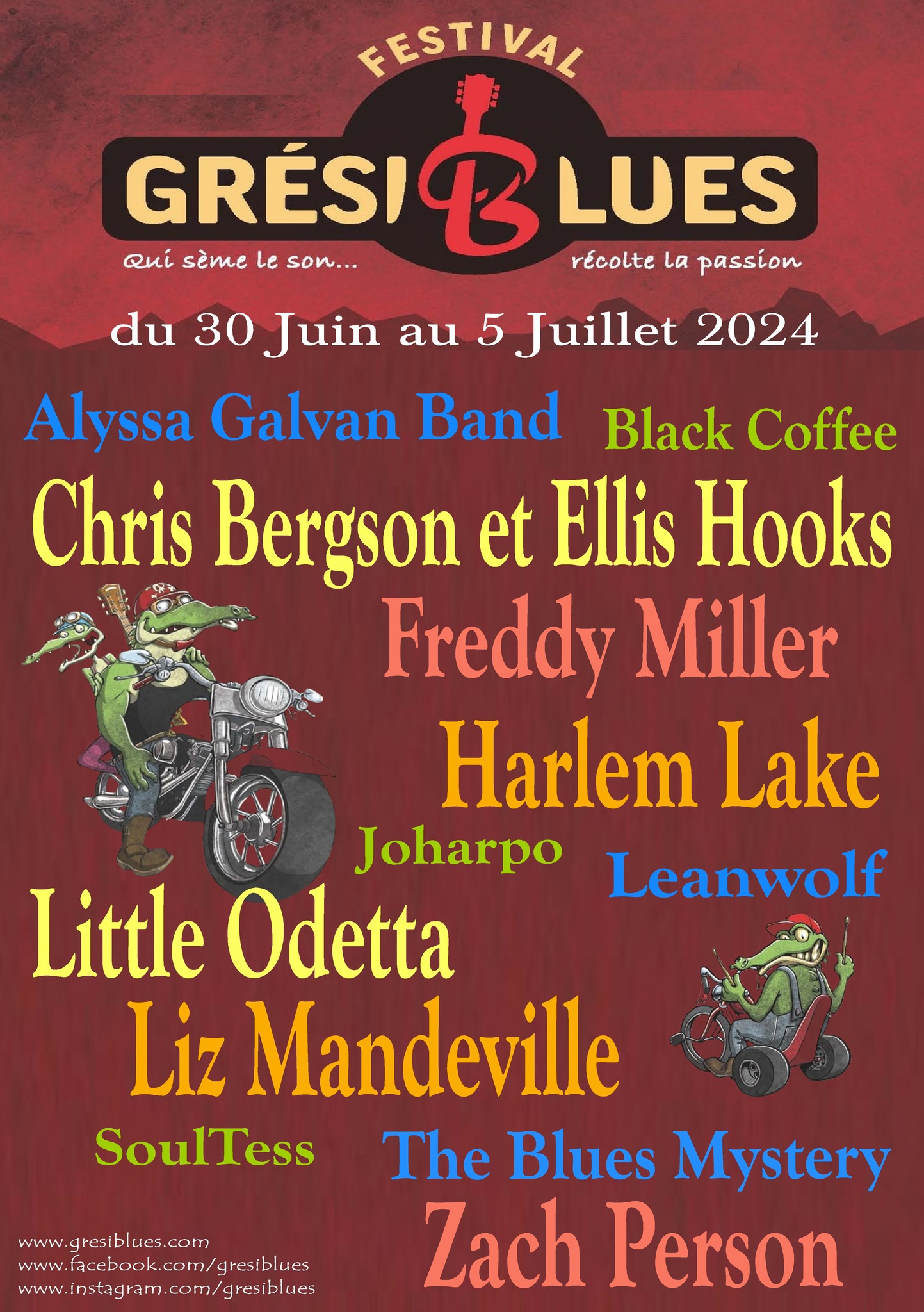 Festival Grésiblues lundi 1er juillet 2024 à Fort Barraux