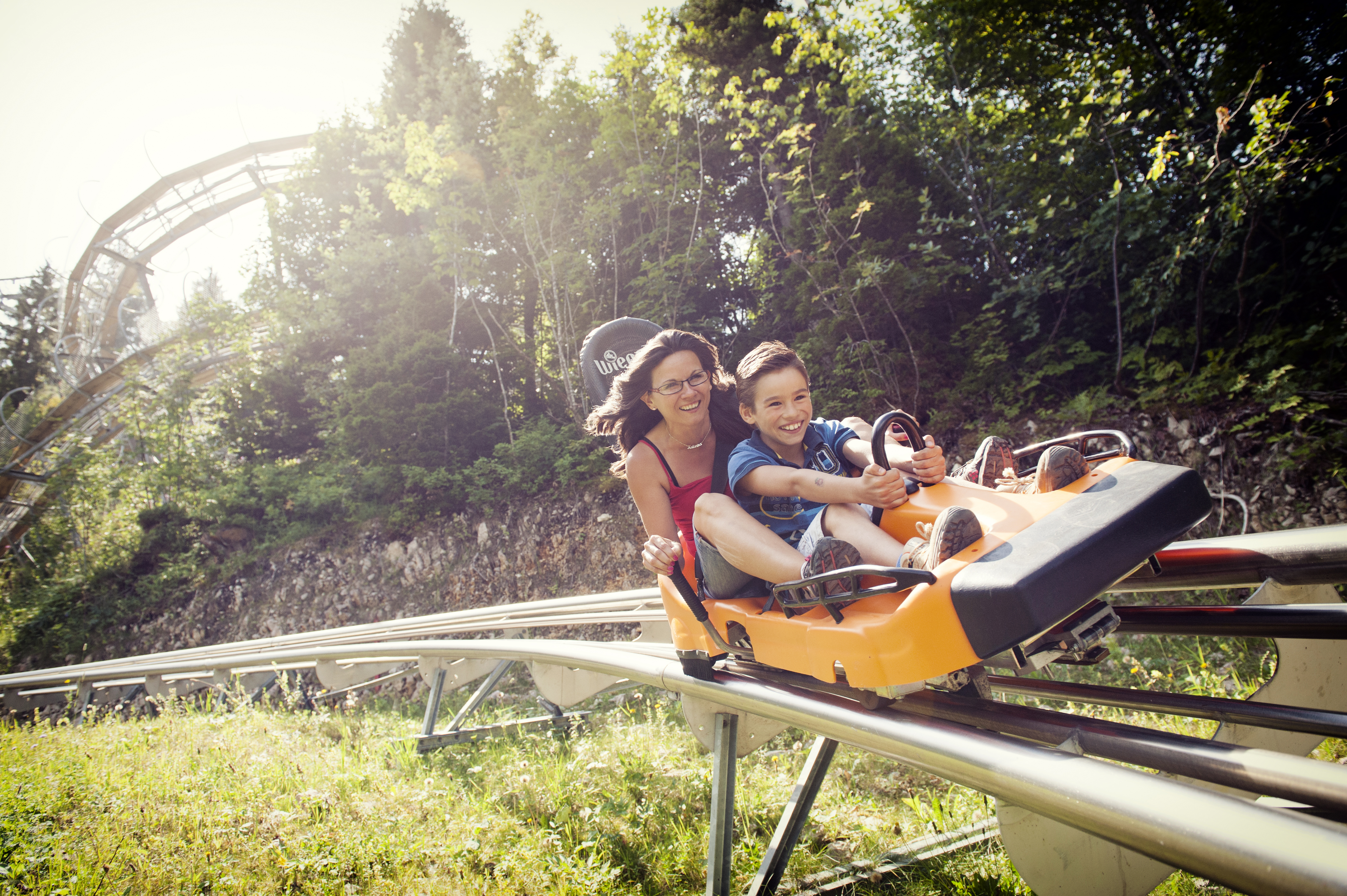 Tobogganing on rails