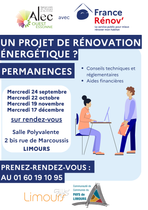 Permanence France Rénov à Limours, second semestre 2025