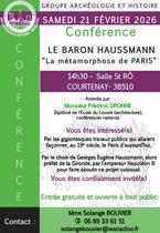 Conférence : Le Baron Haussmann - La méthamorphose de Paris