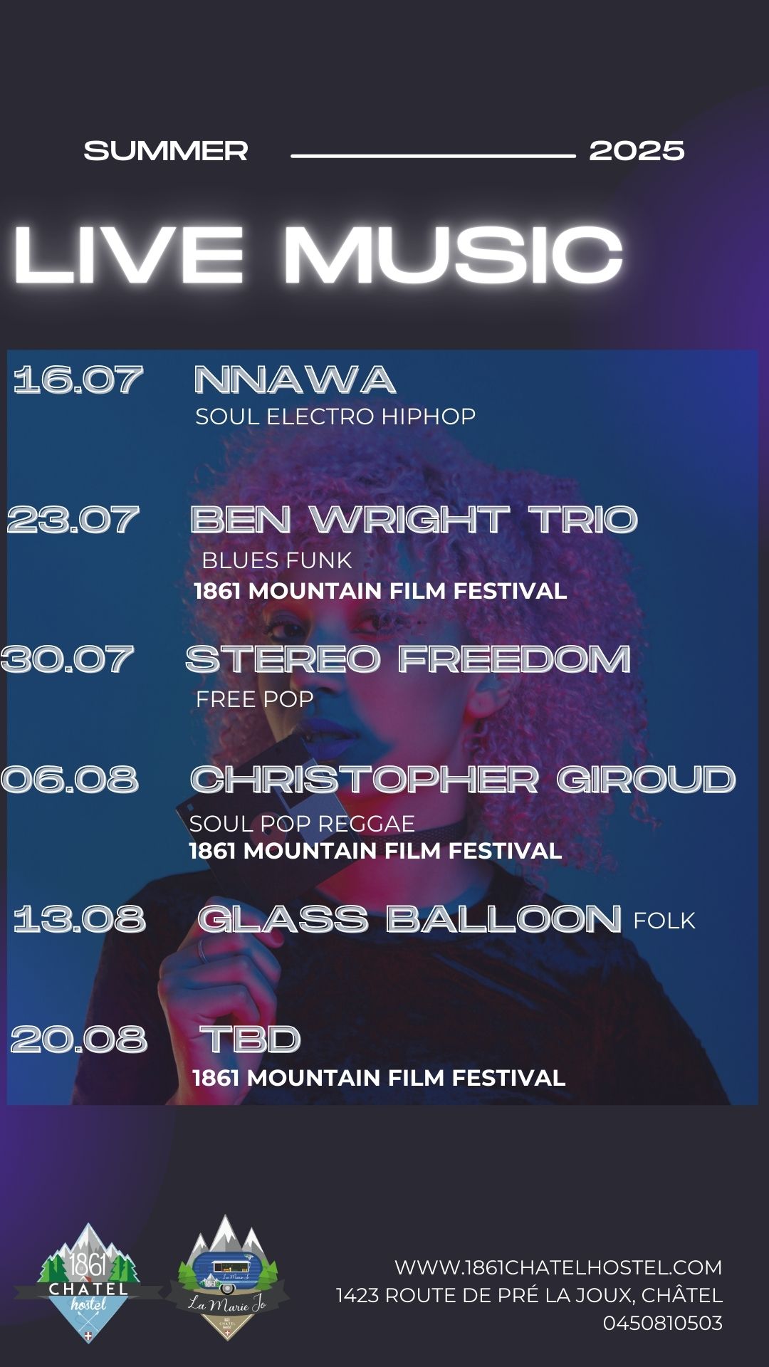 Affiche des concerts du mercredi