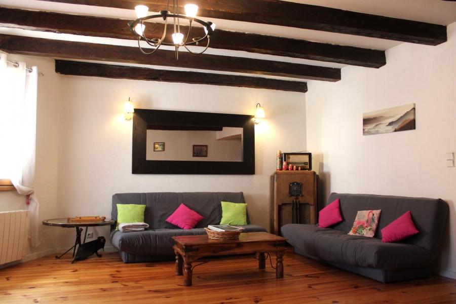 Le Gîte du Four-Séjour/Salon/Cheminée-Saint-Martin-Vésubie-Gîtes de France des Alpes-Maritimes