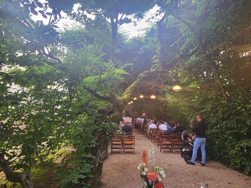 Cérémonie sous la Charmille