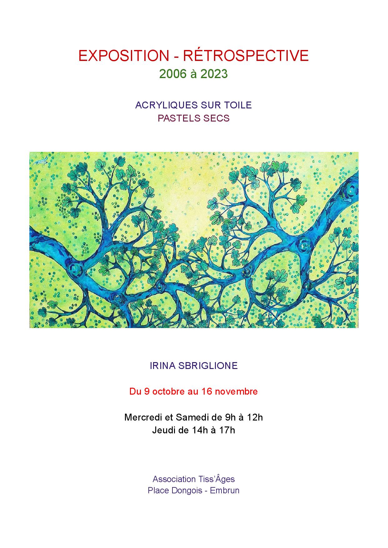 Exposition Acryliques Pastels EMBRUN