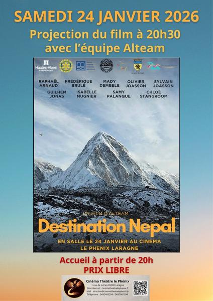 Ciné-rencontre : 'Destination Népal'_Laragne-Montéglin - © Cinéma Théâtre Le Phénix