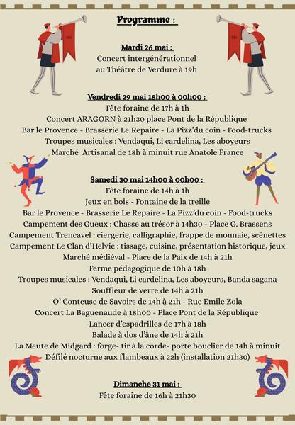 Fête médiévale du DRAC_Mondragon