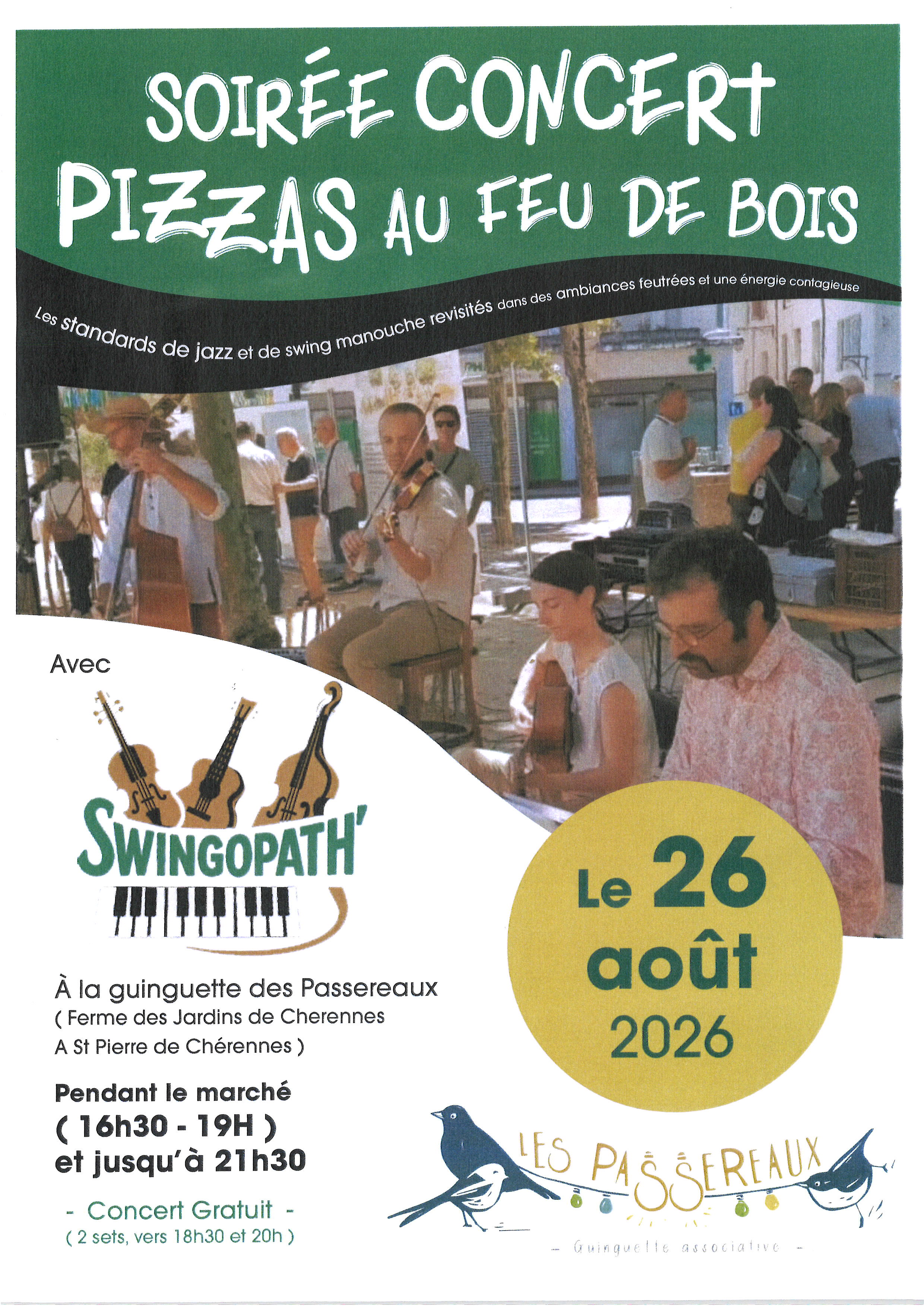 Soirée concert et pizzas au feu de bois_Saint-Pierre-de-Chérennes