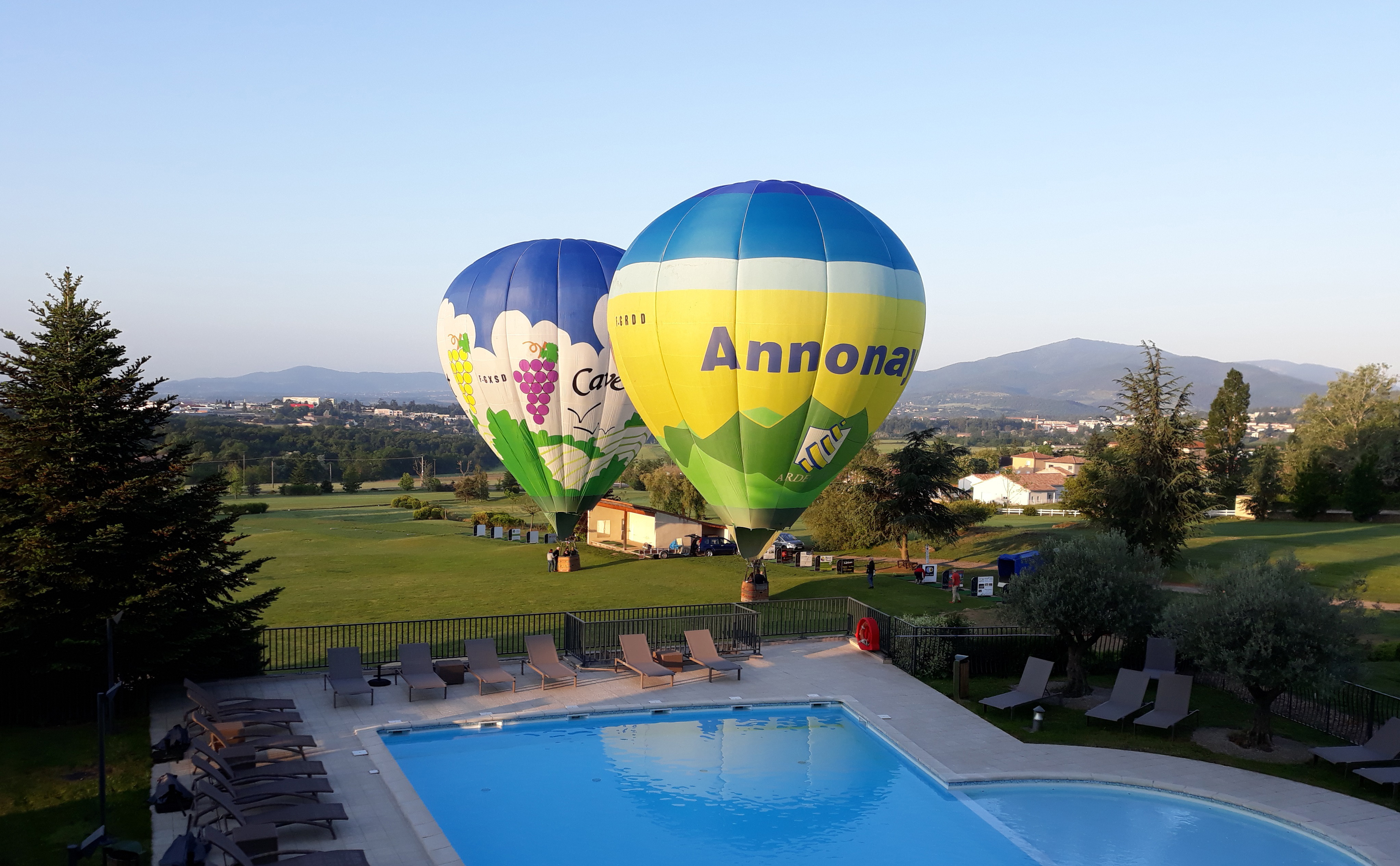 Baptême en montgolfières