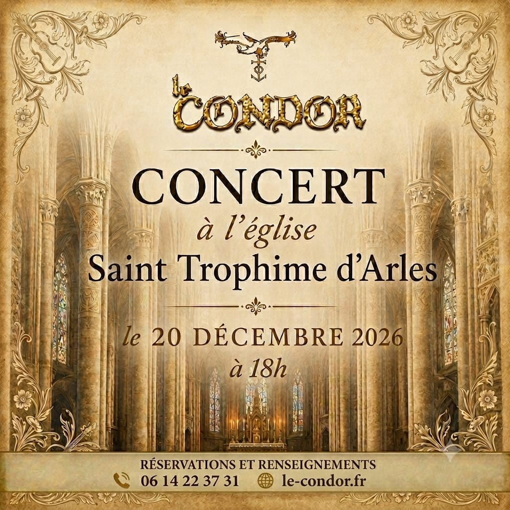 Concert du Condor à l&rsquo;église Saint-Trophime