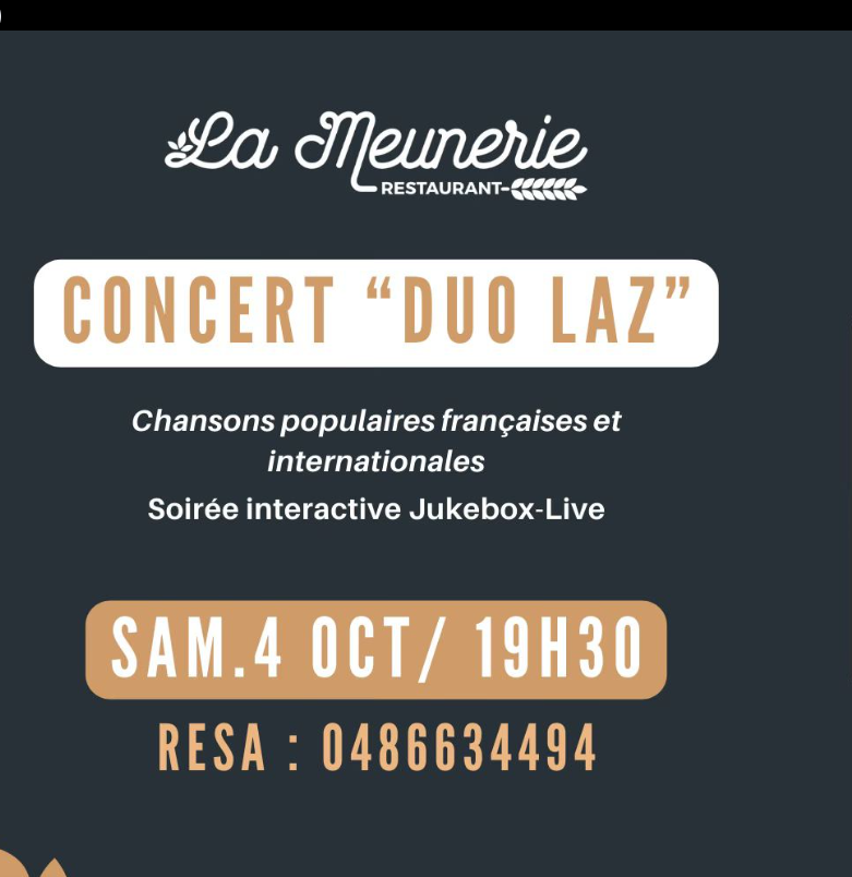 Dîner – concert à la Meunerie