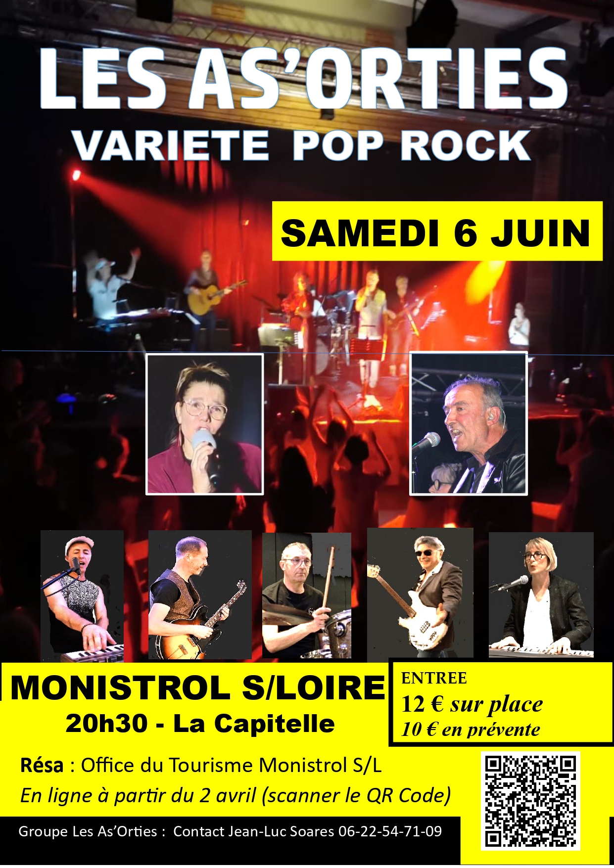 Concert : Variété pop rock avec le groupe "Les As'Orties"