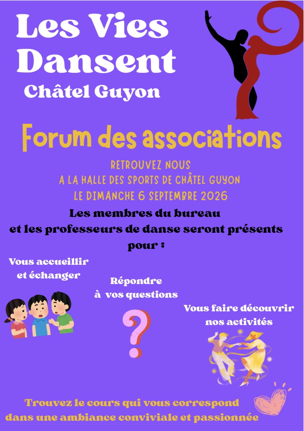 Les Vies Dansent au forum des associations de Châtel Guyon