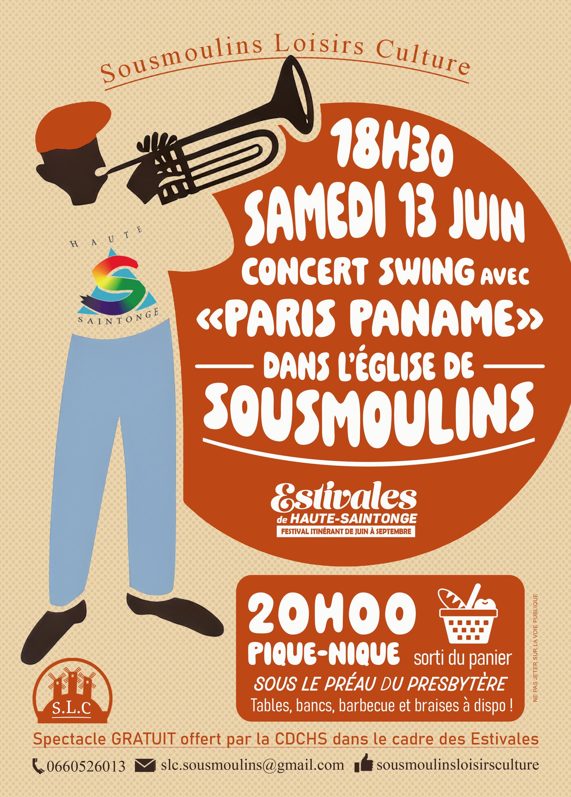 Concert Swing avec PARIS PANAME