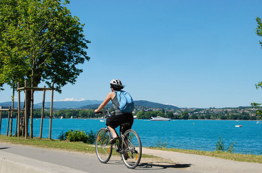 Tour des Bauges à vélo - Lac d'Annecy - De Doussard à Annecy