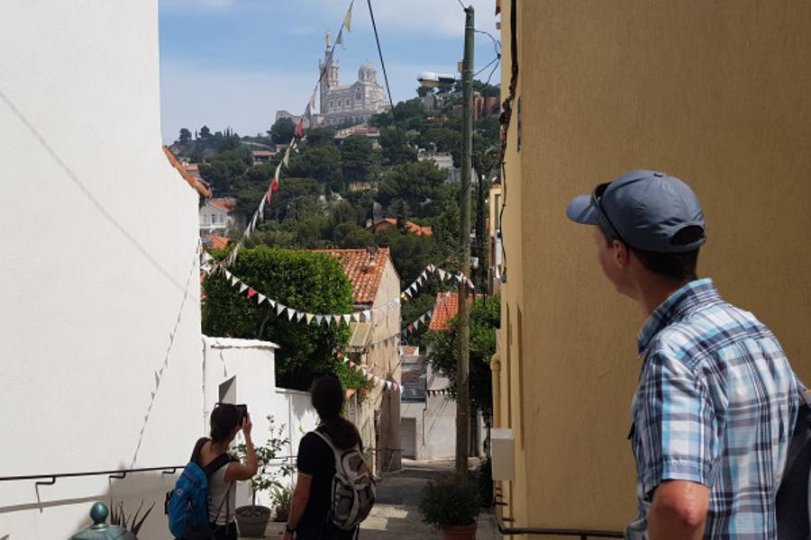 Randonnée/jeu de pistes autour de Notre-Dame de la Garde