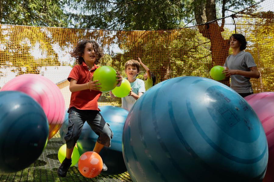La mer de filet au parc de l'écureuil