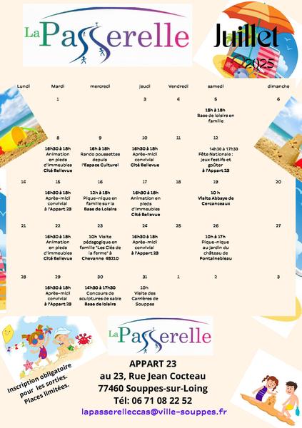 Programme de Juillet 2025
