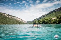 Aviron sur le lac de Castillon
