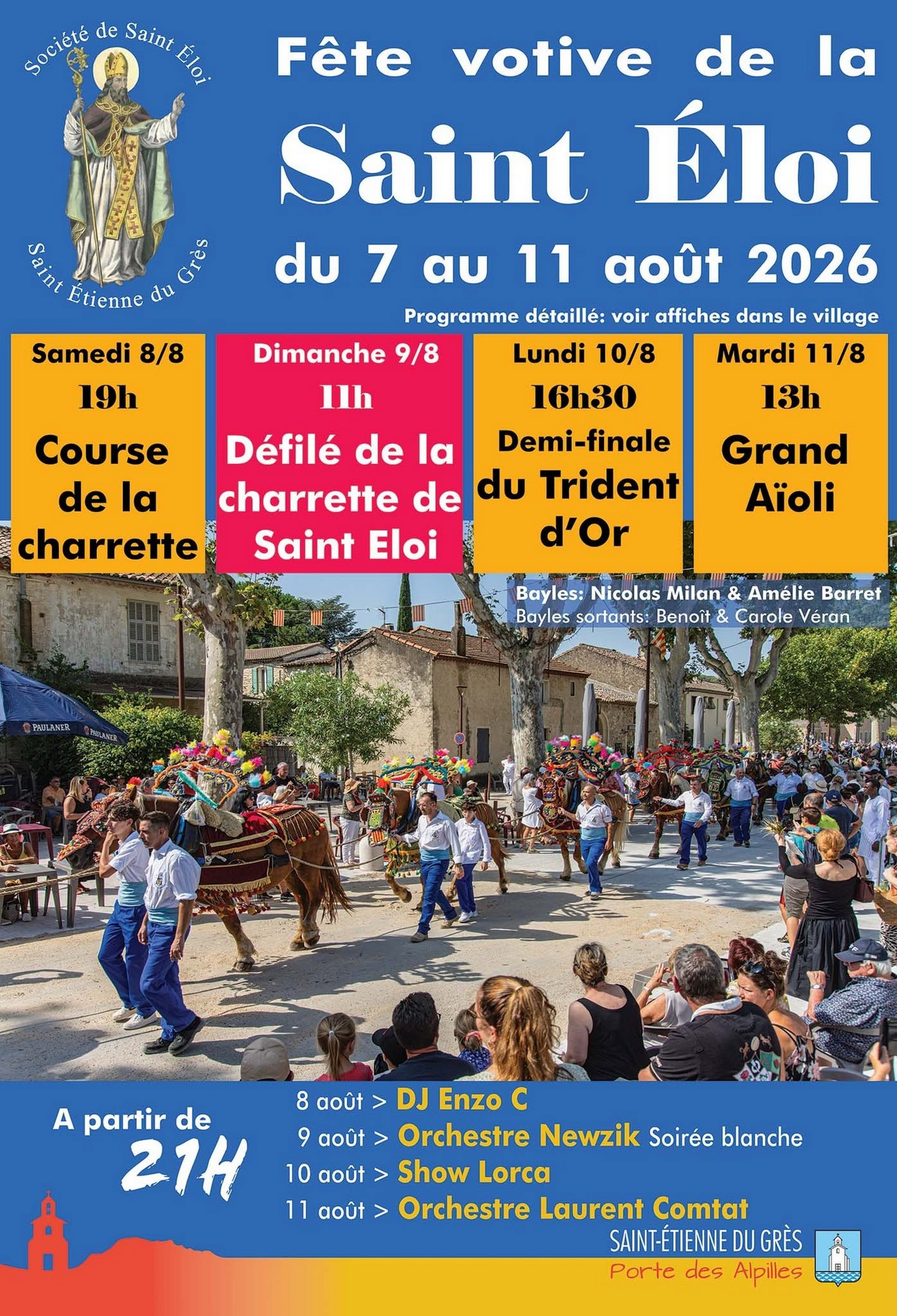 Fêtes Votive de la Saint Éloi à St. Etienne du Grès