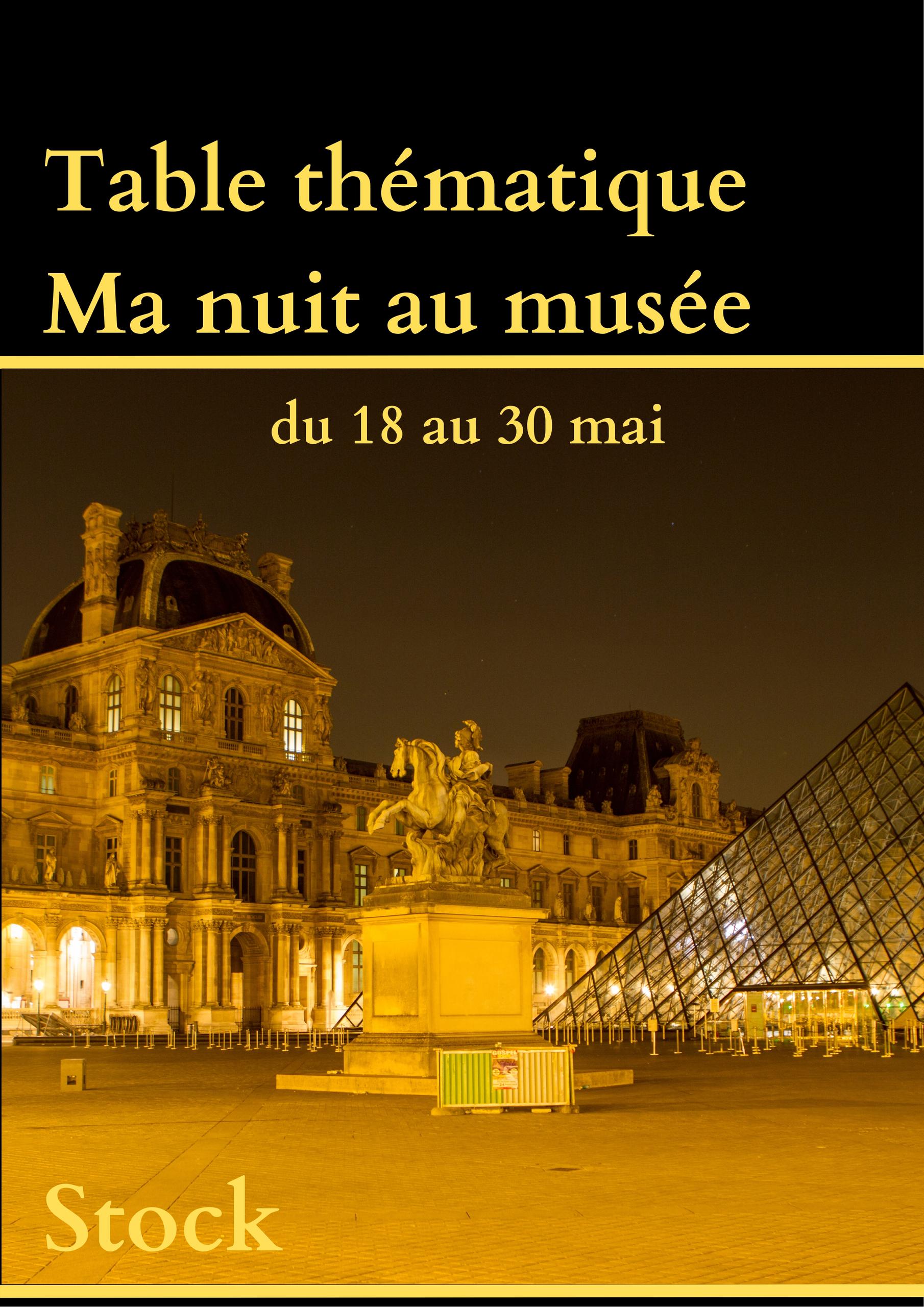 Table thématique : Ma nuit au musée