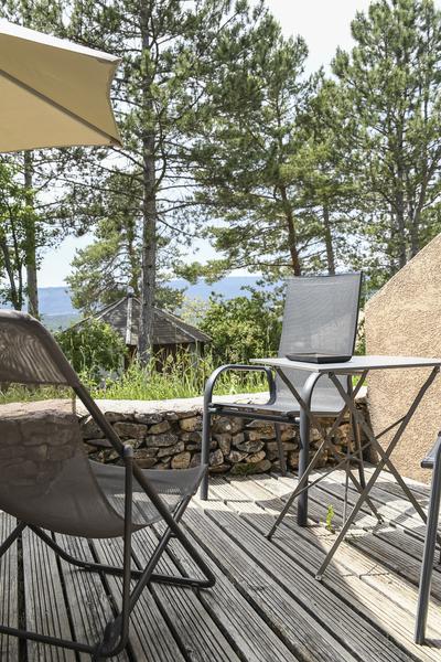 Domaine du Val de Sault terrasse chambre jardin