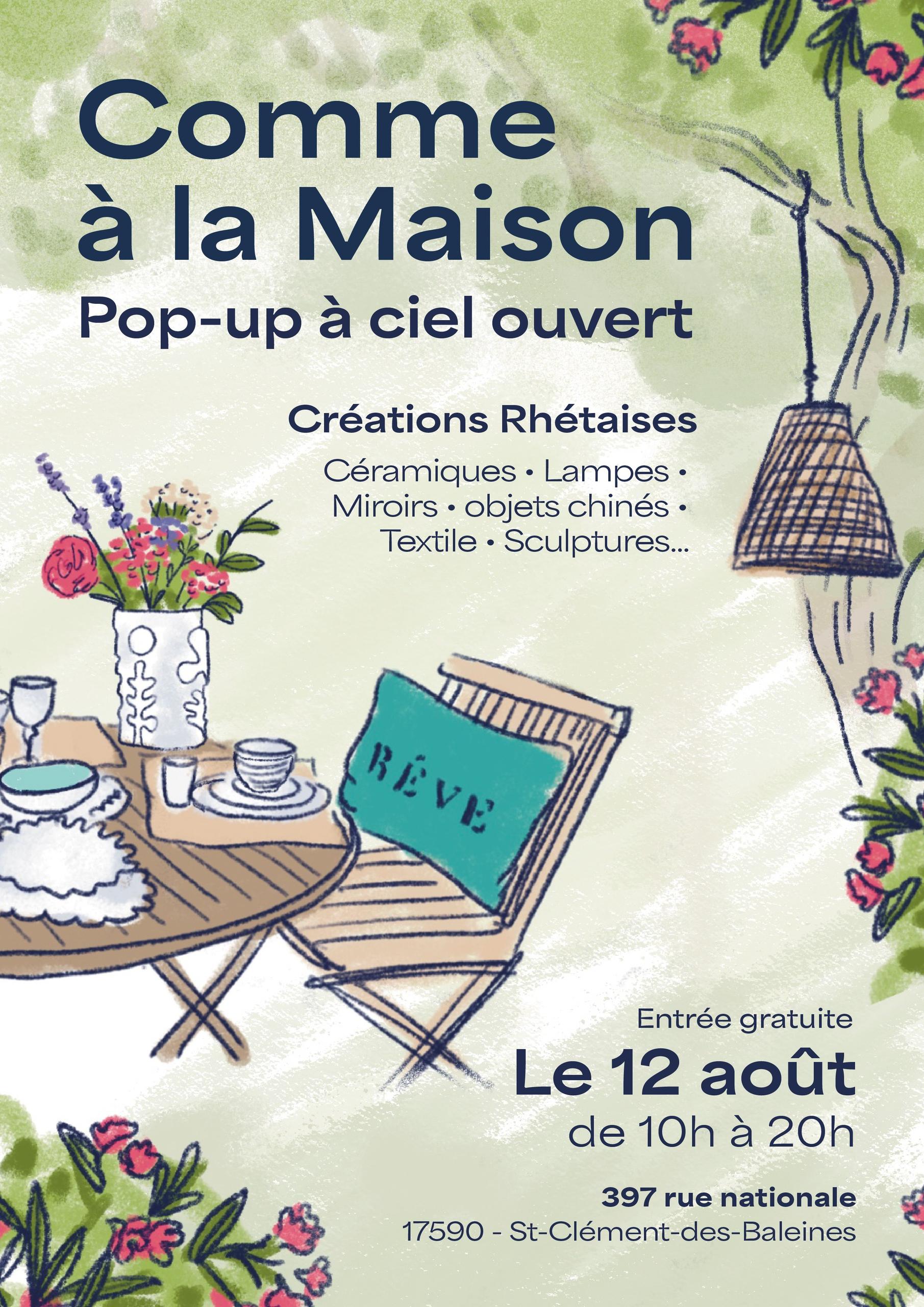 Comme à la maison : Pop Up à ciel ouvert