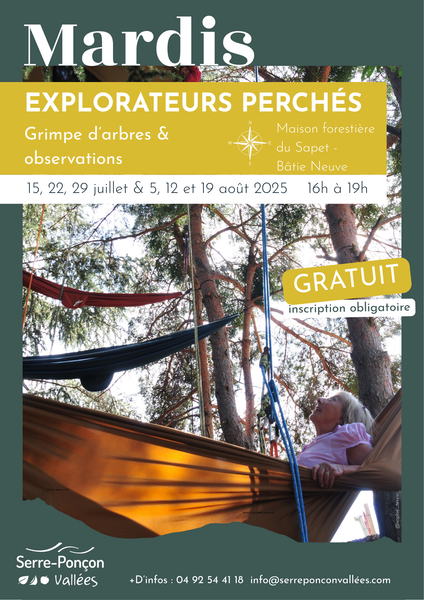 - © CCSPVA Explorateur perchés : grimpe d'arbres et observation_La Bâtie-Neuve - © CCSPVA