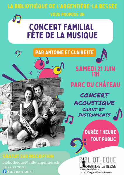Concert familial fête de la musique_L'Argentière-la-Bessée
