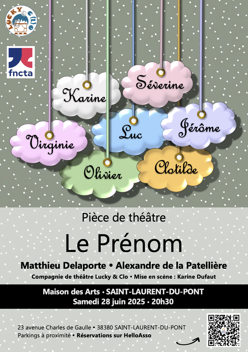 Pièce de théâtre "Le Prénom"_Saint-Laurent-du-Pont