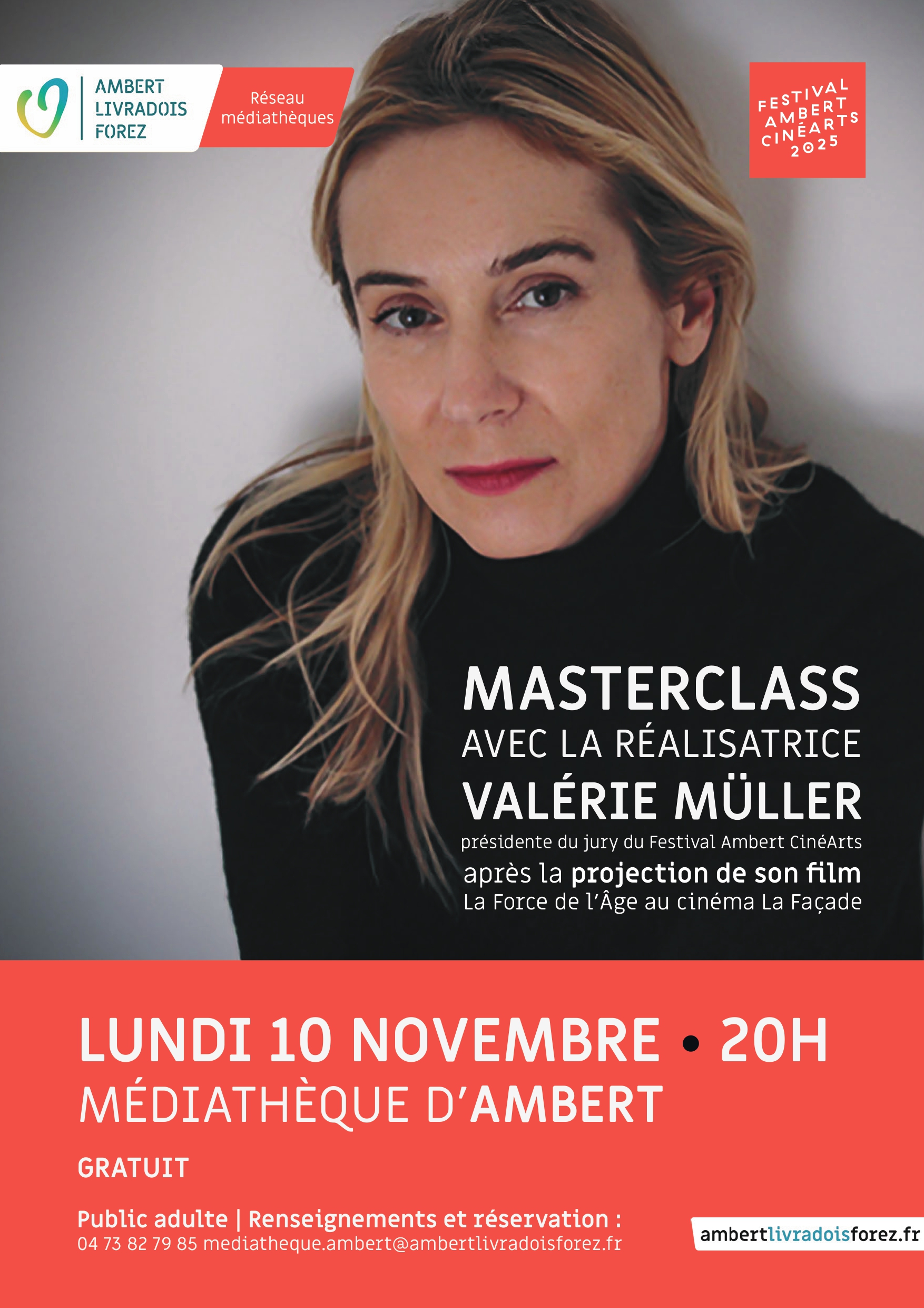 Masterclass avec la réalisatrice Valérie Müller // Ambert