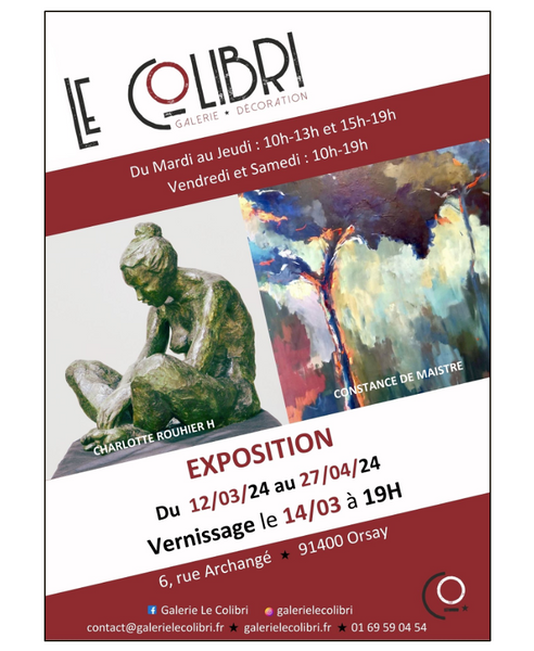 Exposition artistique au Colibri, la galerie d'art d'Orsay 
