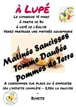 Matinée Saucisse/Tomme Daubée_Lupé