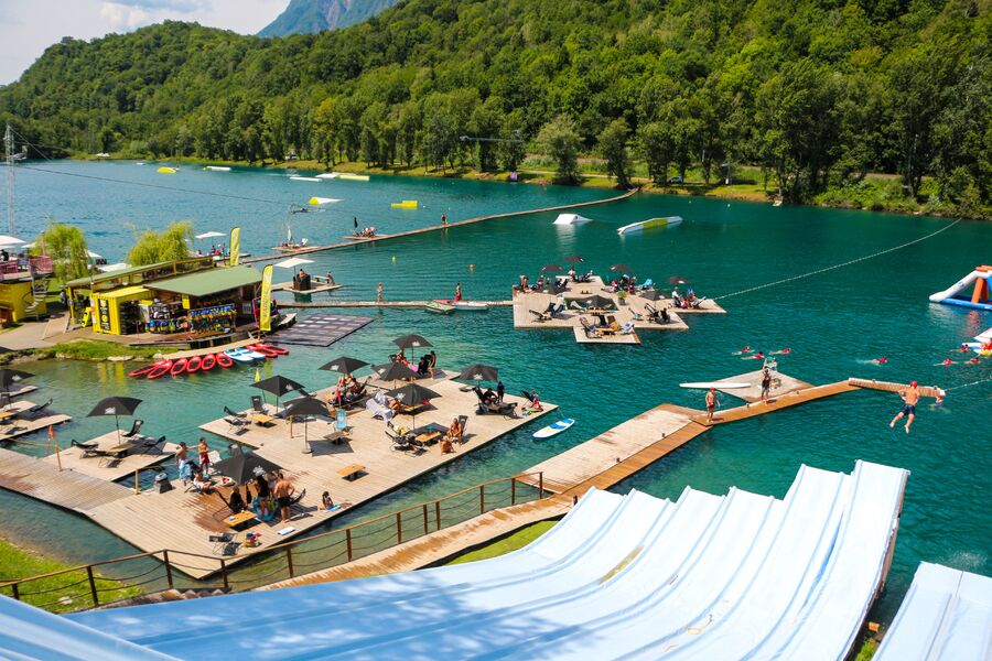 Départ des water jump