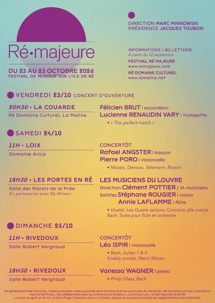 Festival Ré Majeure - Concert d'ouverture