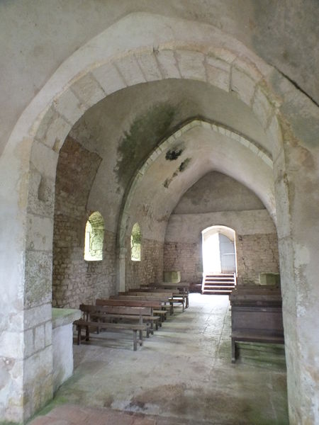 Eglise de St Maurice d'Echazeaux - vue intérieure