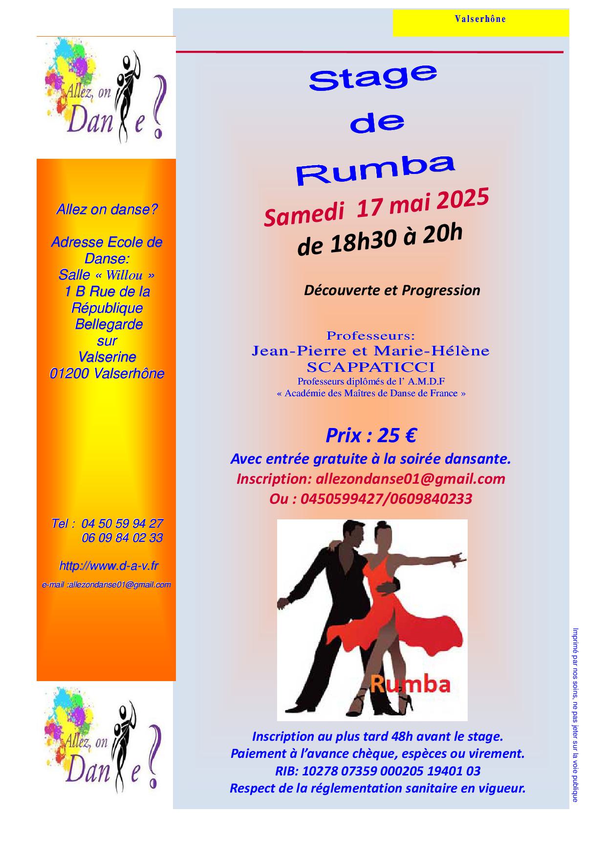 Stage de Rumba_Valserhône