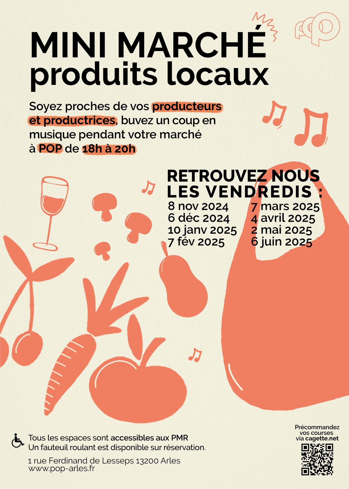 Mini marché aux produits locaux