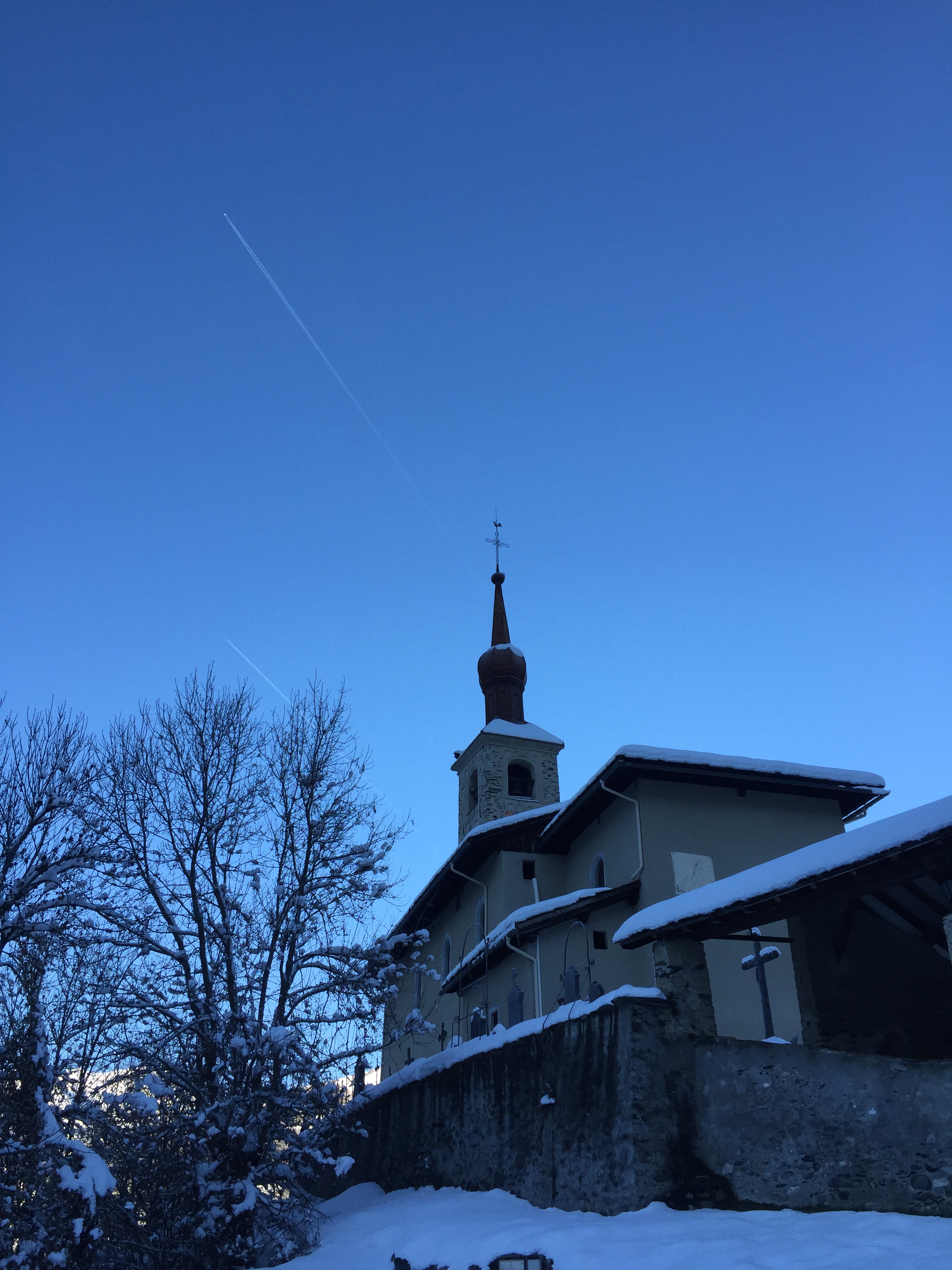 Eglise de Landry -hiver photo SG