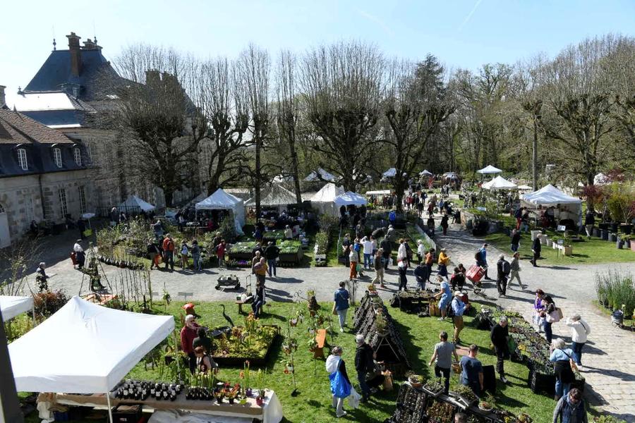 La foule, à la fête des plantes