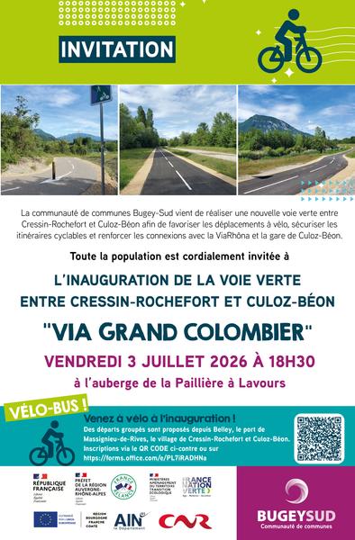 Inauguration voie verte Cressin Culoz
