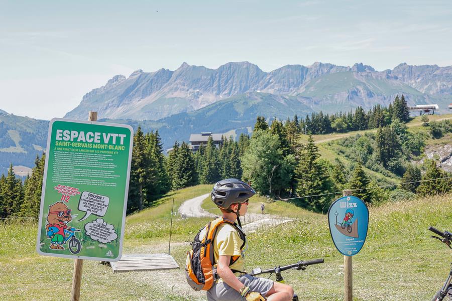 Départ de la piste VTT La Wizz