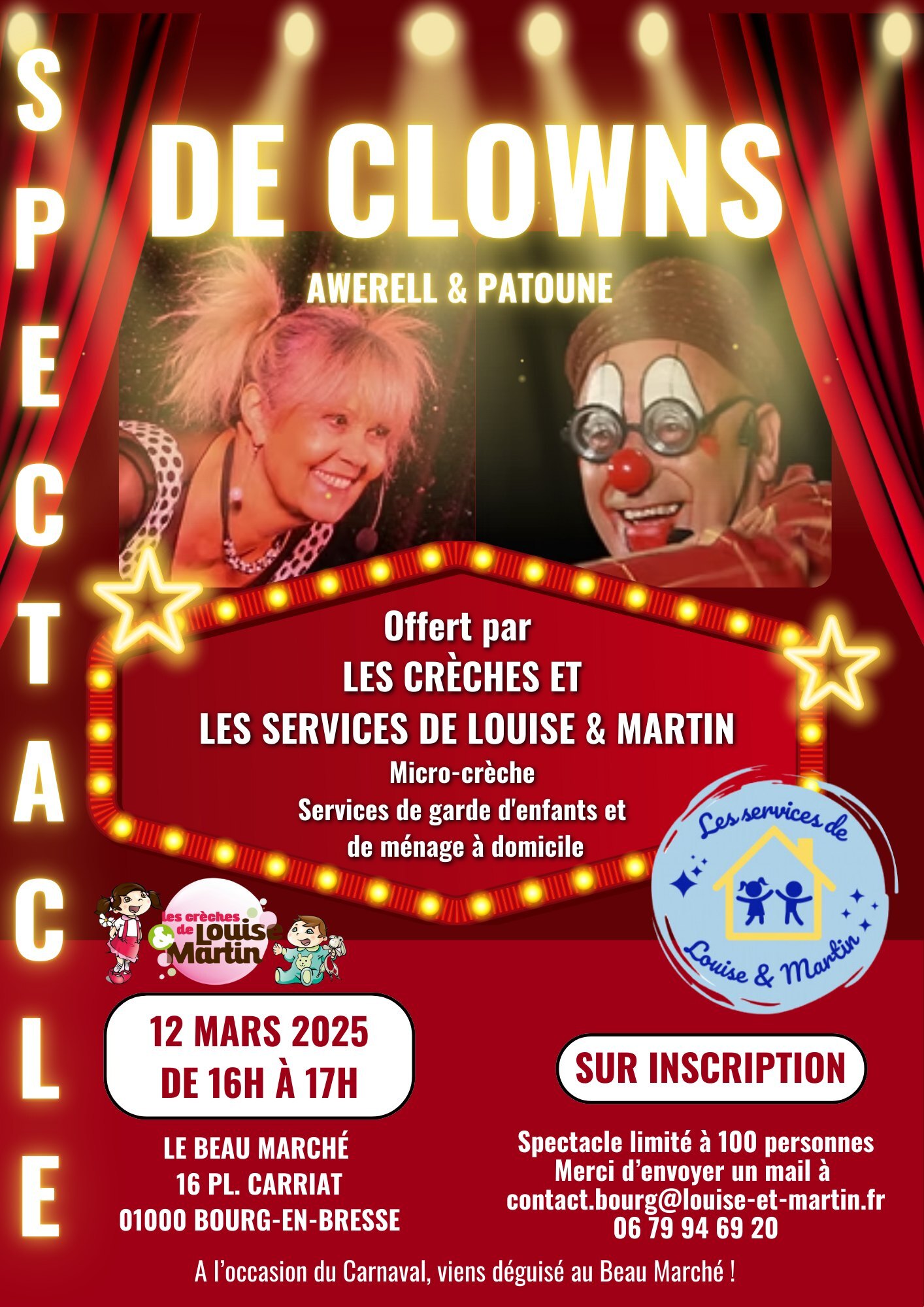 Spectacle de clowns Awerell & Patoune_Bourg-en-Bresse