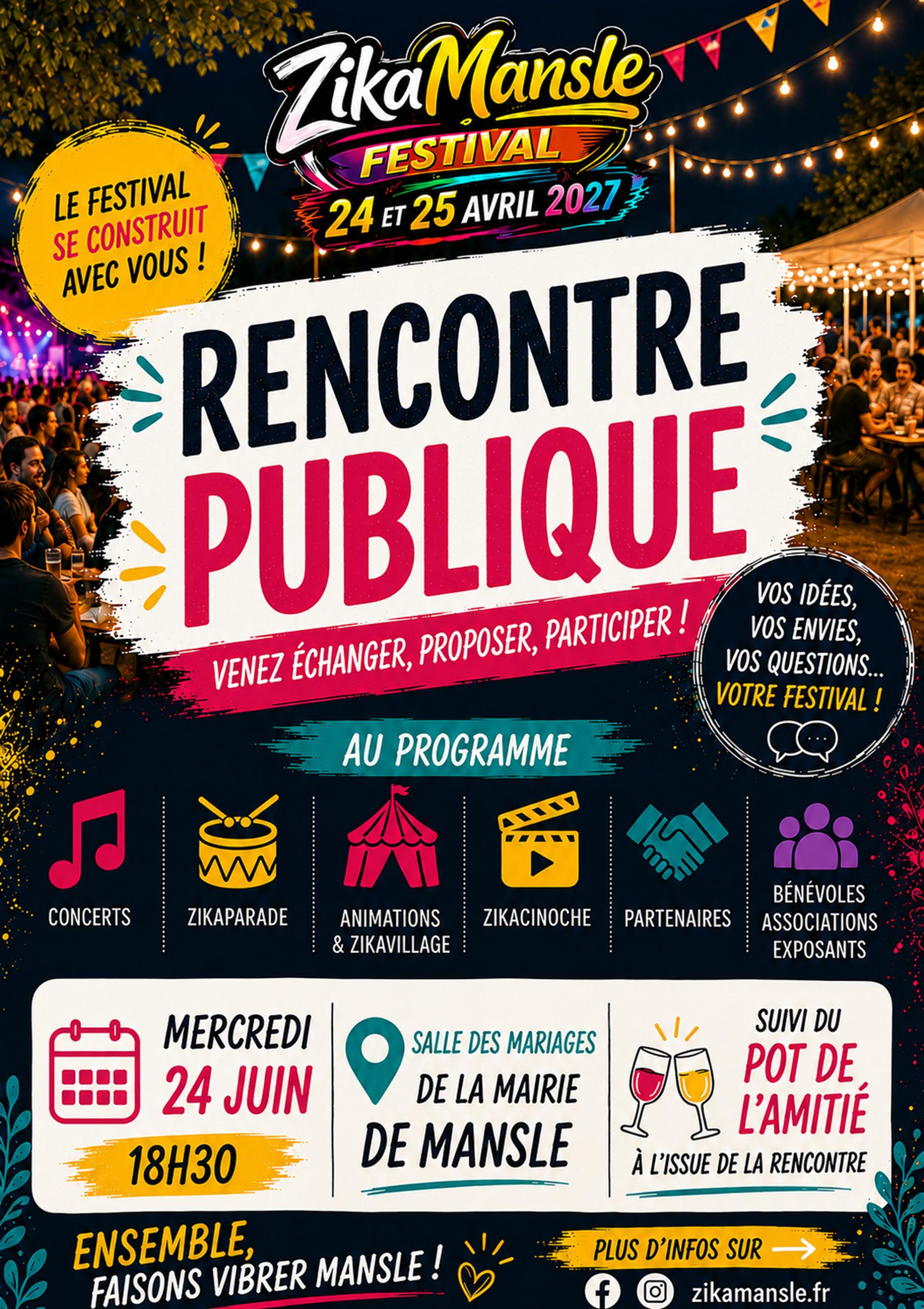 Rencontre publique de présentation du Festival ZikaMansle