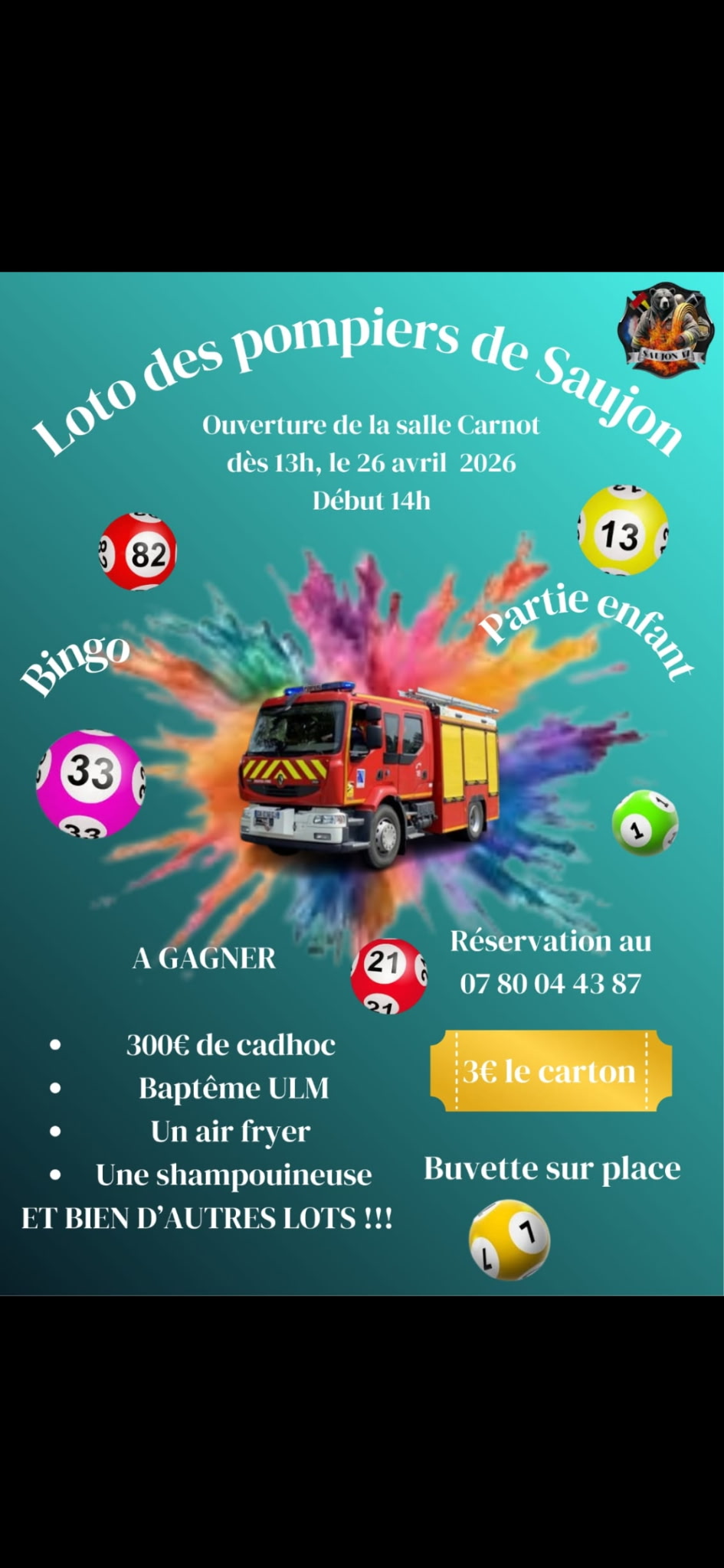 Loto de l'Amicale des Pompiers