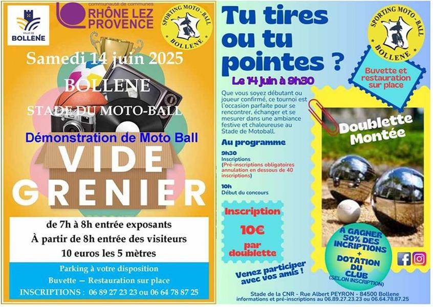 Vide grenier du moto ball>