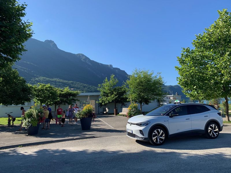 Volkswagen ID4 plage du Bourget du Lac