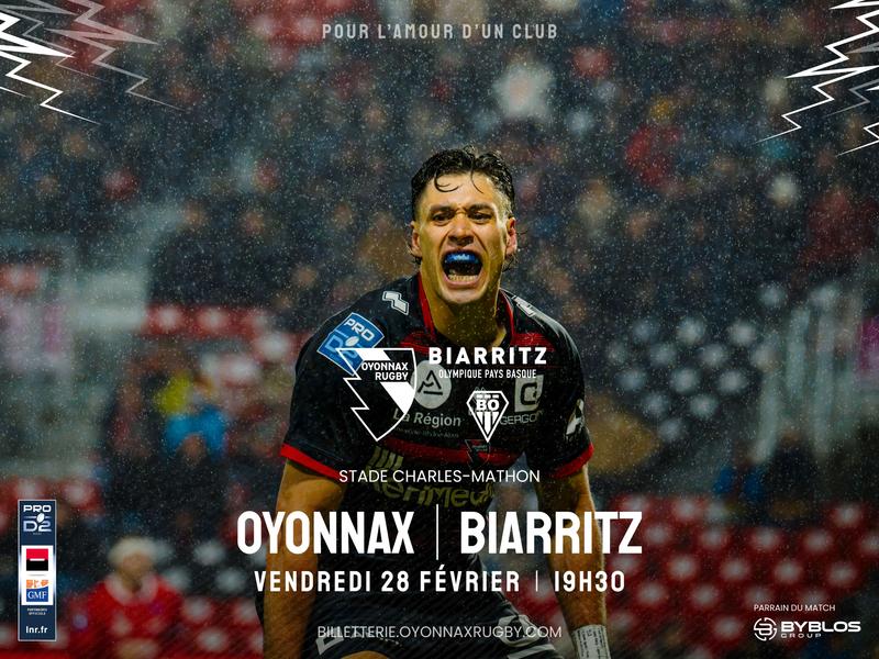 http://Pro%20D2%20-%20Oyonnax%20Rugby%20reçoit%20le%20Biarritz%20Olympique