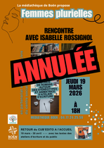 ANNULEE - Rencontre avec Isabelle Rossignol_Boën-sur-Lignon