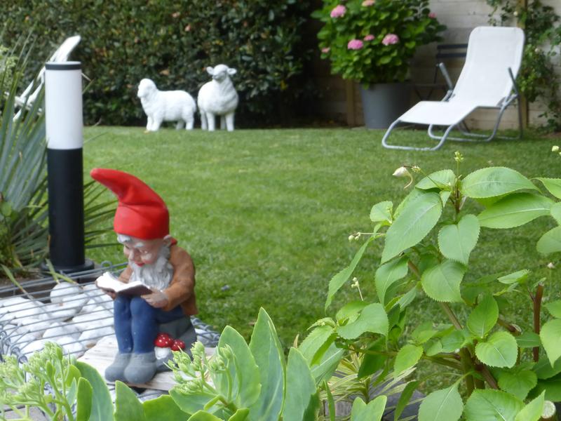 Zoom sur un nain de jardin.